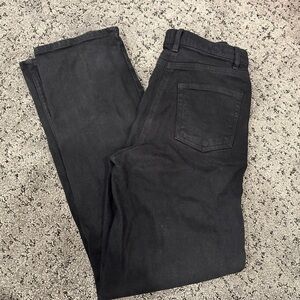Aritzia Wilfred wide leg black denim jeans| size 0